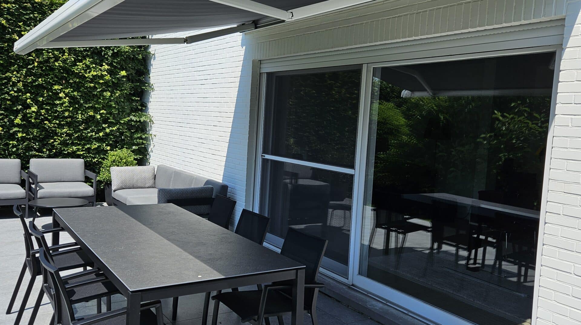 Luifeldoek vervangen antracietgrijs